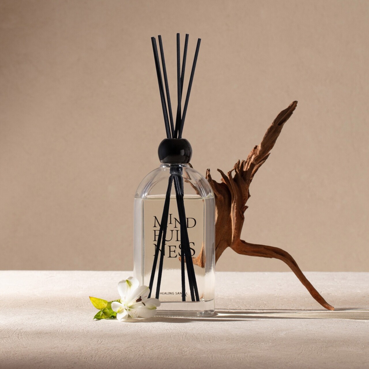 Difuzor de parfum cu betisoare Zen Ritual, Homla, 500 ml, sticla, alb - imagine 6